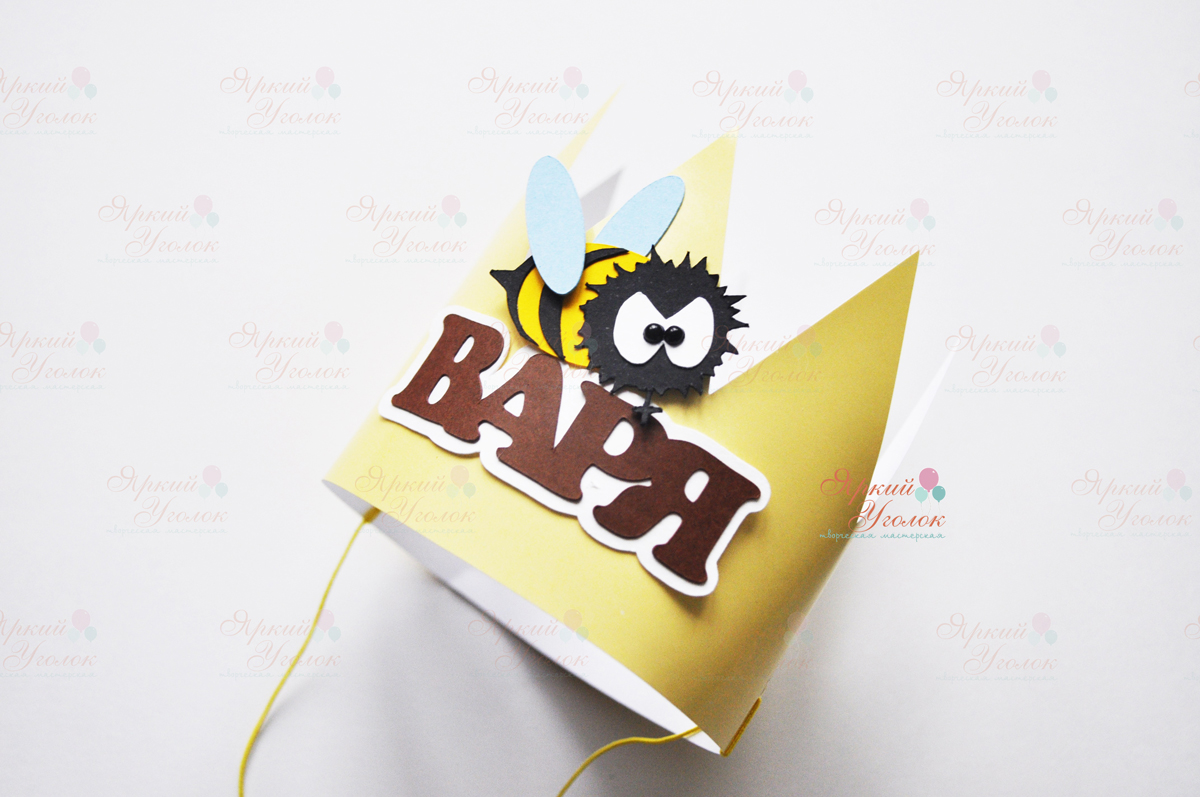 Короны со сложным объемным декором "Пчела"