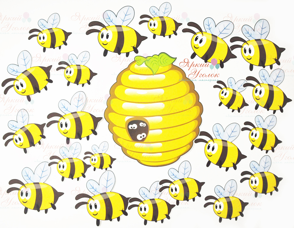 Картинки напечатанные "Улий и пчелы"