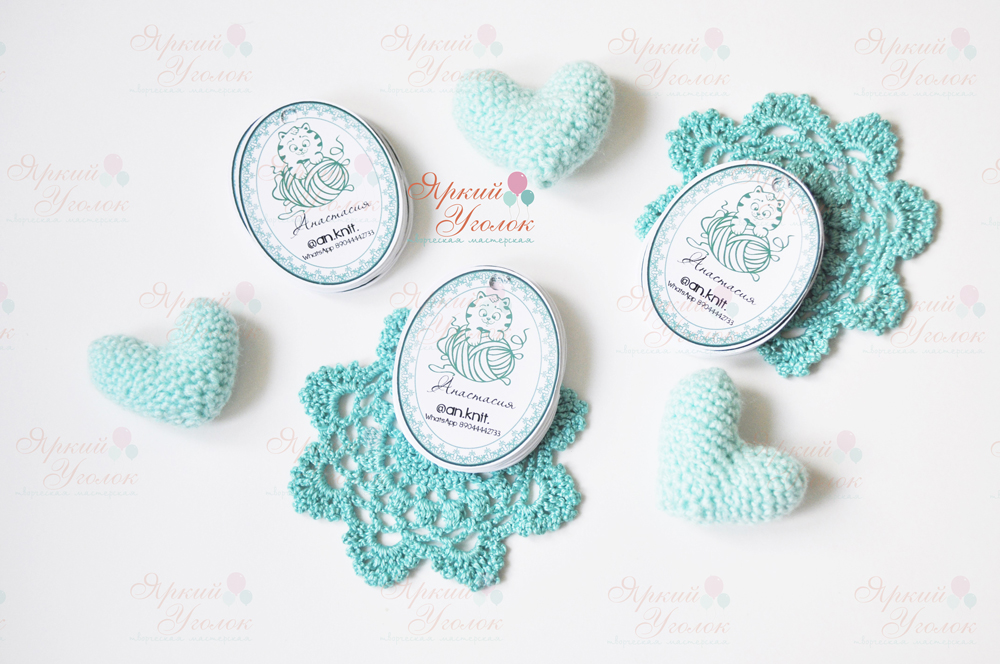 Бирки для товаров односторонние, овальные