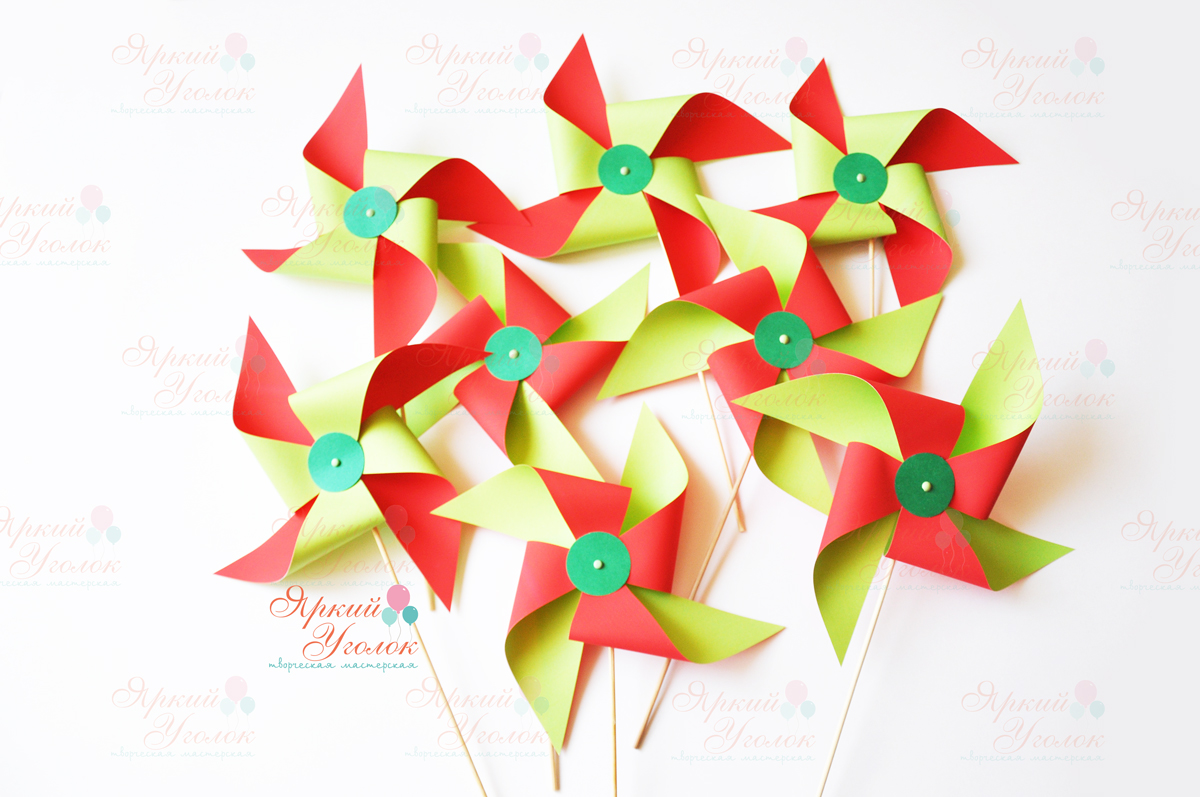 Декоративные вертушки арбузы