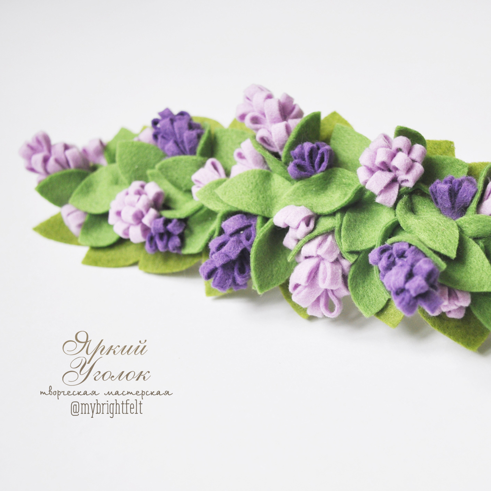 ПОВЯЗКА - ВЕНОК ВЕТОЧКИ ЛАВАНДЫ