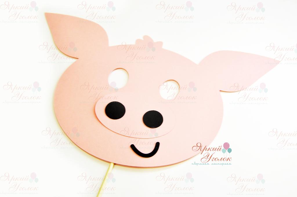 Маски новогодние - символ года (из отдельных элементов)