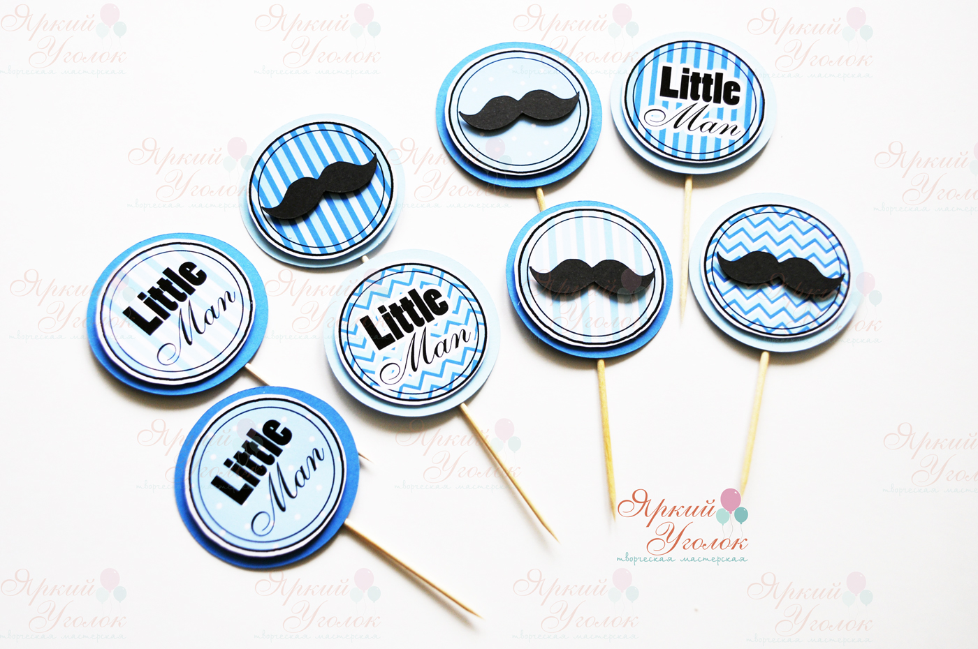 Мини топперы многослойные "Маленький джентельмен"