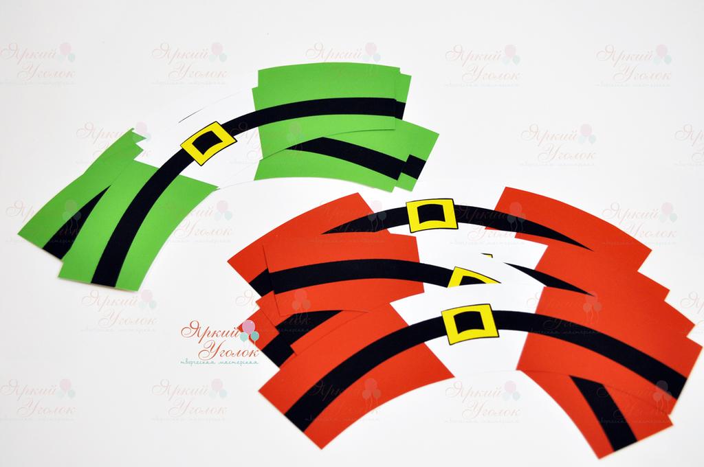 Юбочки для капкейков новогодние