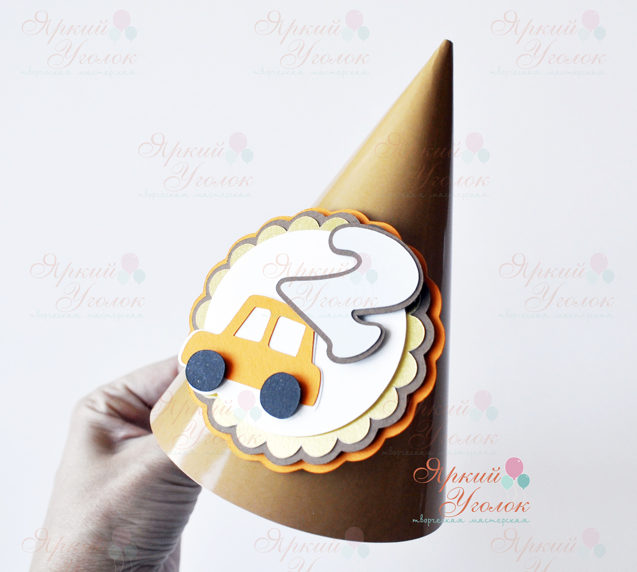 Колпачки со сложным декором "Машинка"