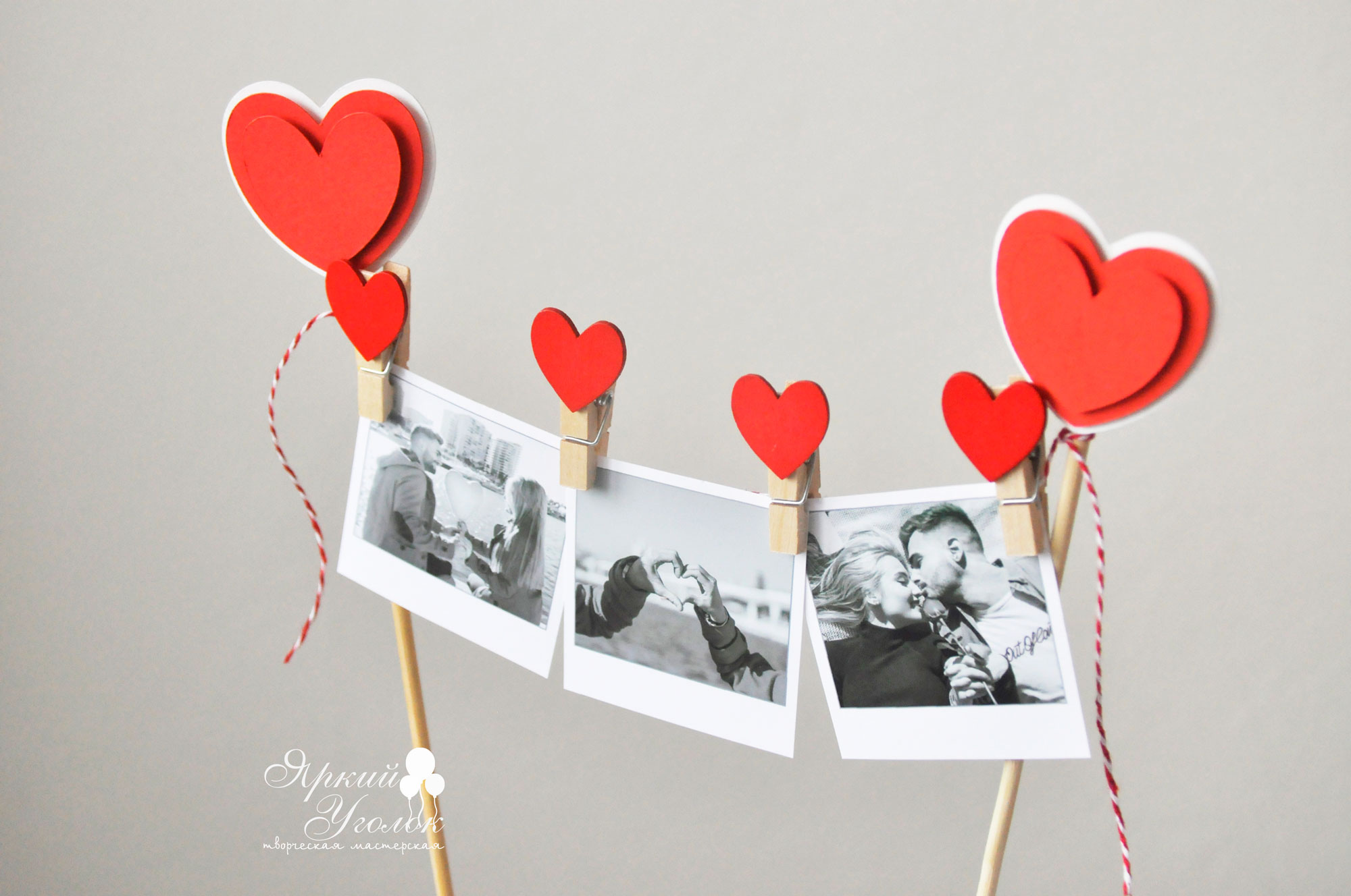 Мини гирлянда для торта многослойная с фото