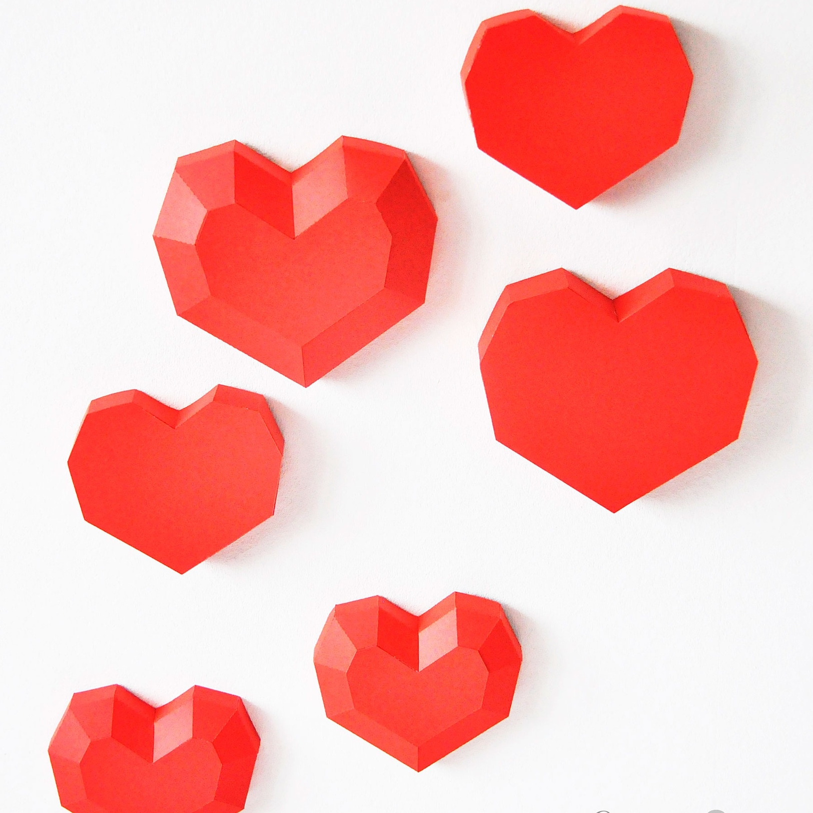 Объемные сердца