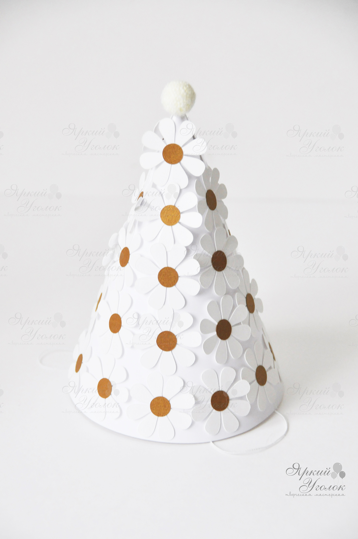 Колпачки со сложным объемным декором "Ромашки"