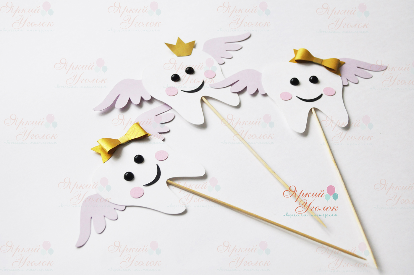 Топперы большие многослойные "Зубики"