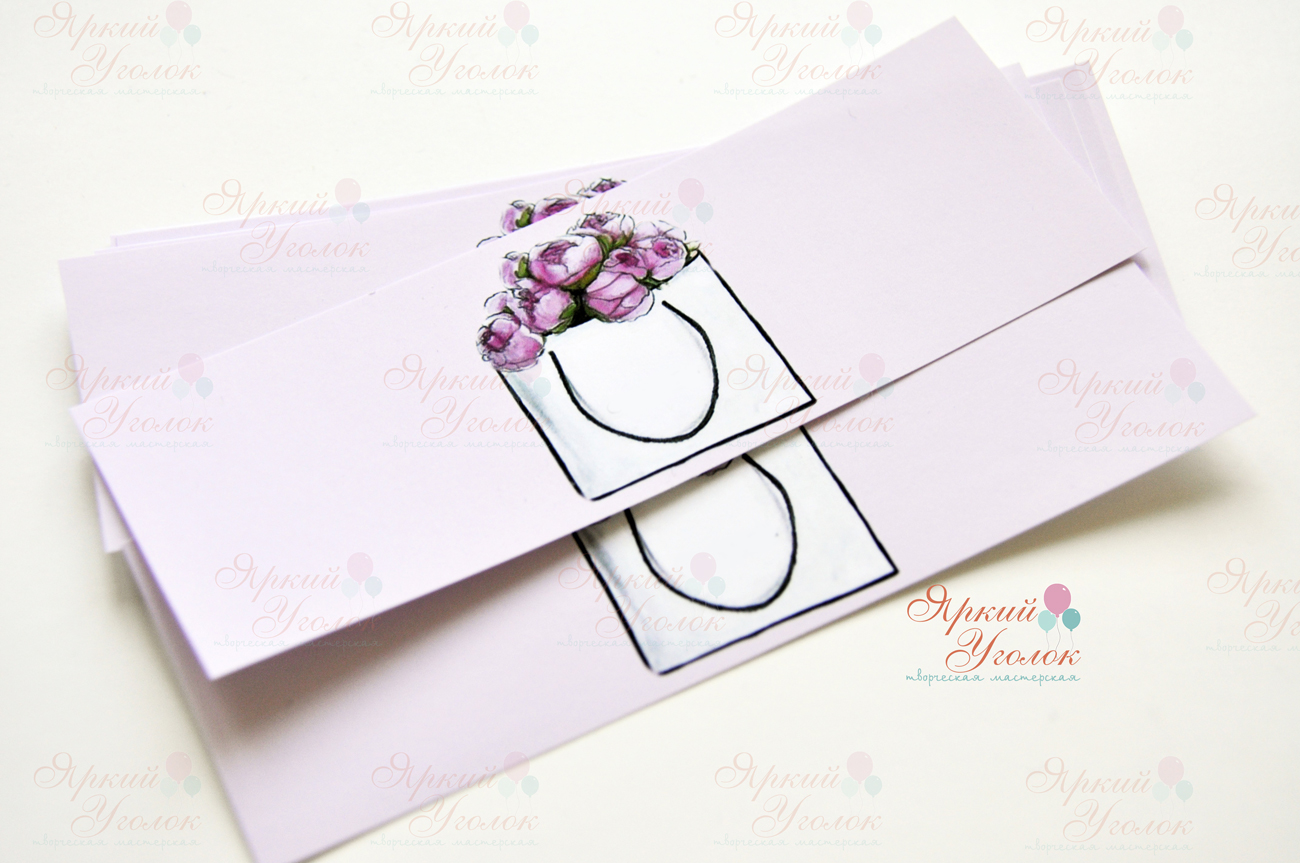 Наклейки на бутылочки "Зубик и цветы"