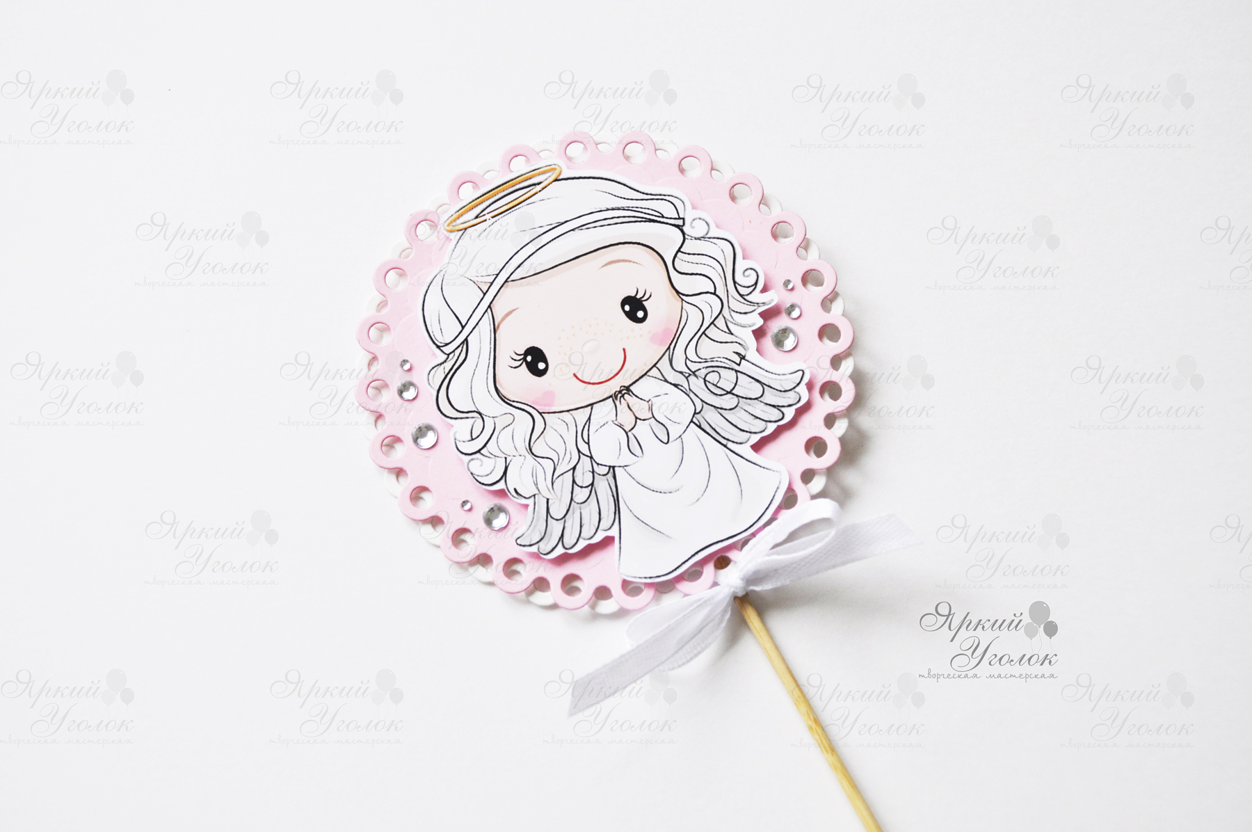 Большой топпер ажурный "Ангел"