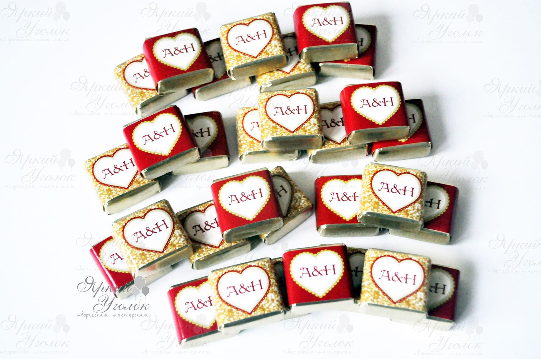 Обертки на конфетки "Свадьба"