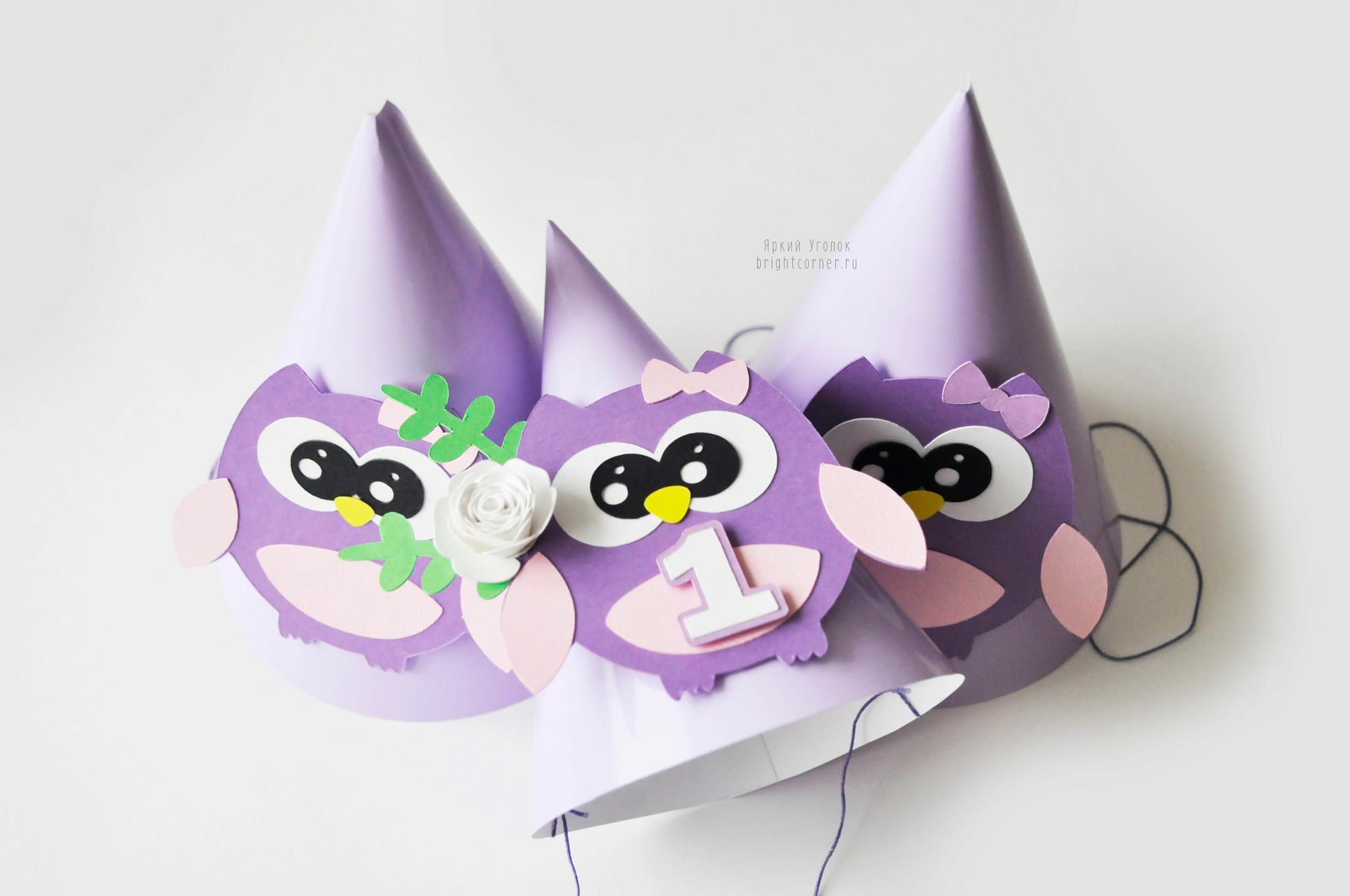 Колпачки со сложным декором "Совушка"