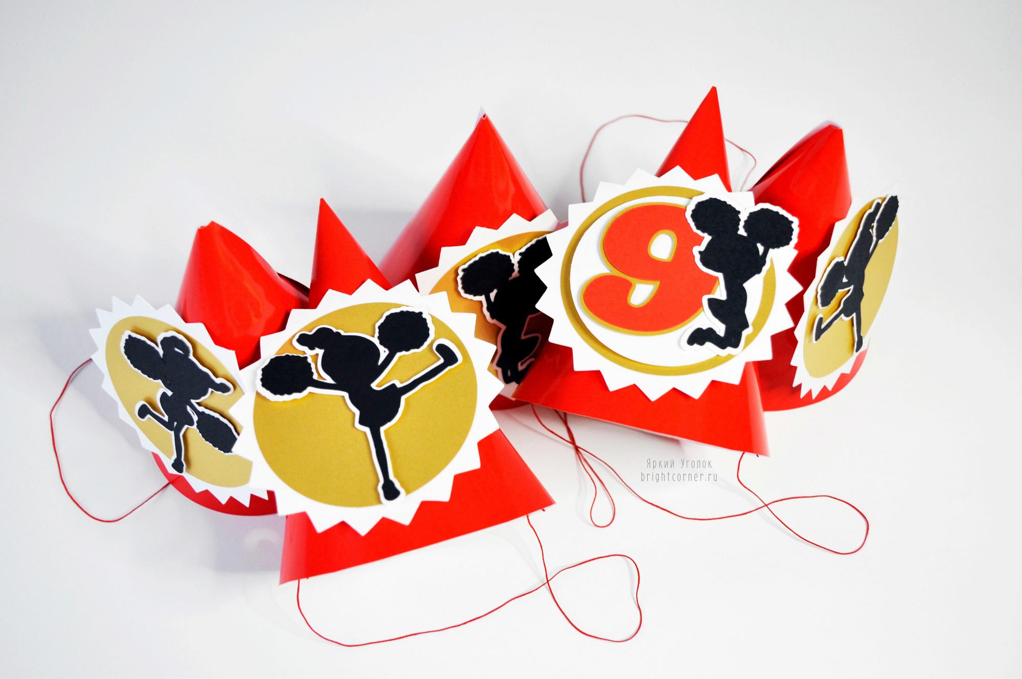 Колпачки с объемным декором "Чирлидер"