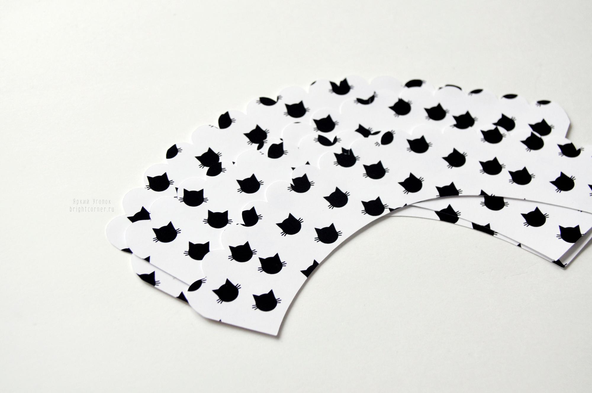 Юбочки для капкейков "Котики"