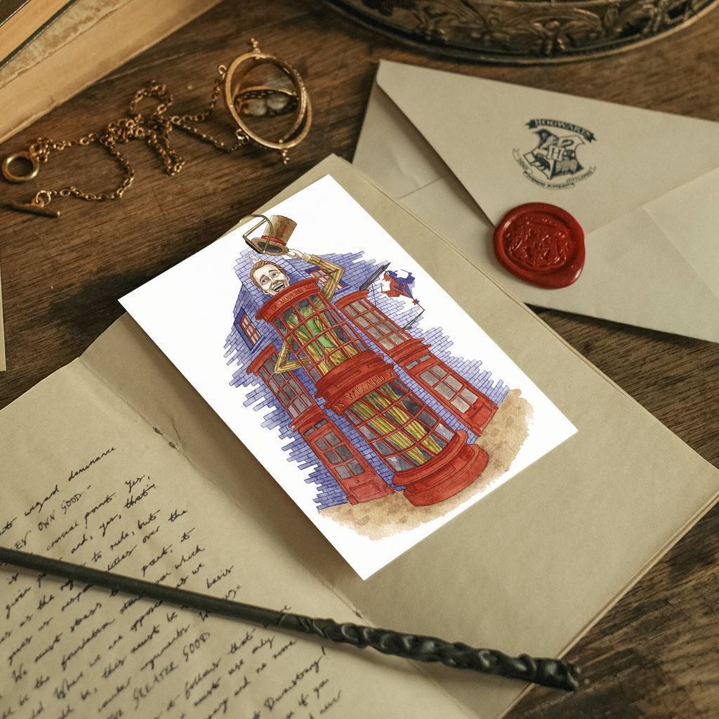 «Weasleys' Wizard Wheezes» почтовая открытка