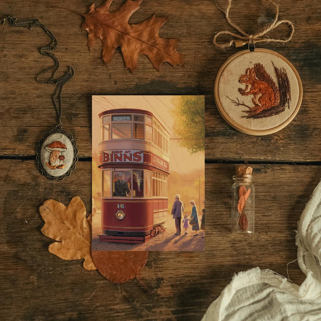 "16 трамвай" открытка почтовая