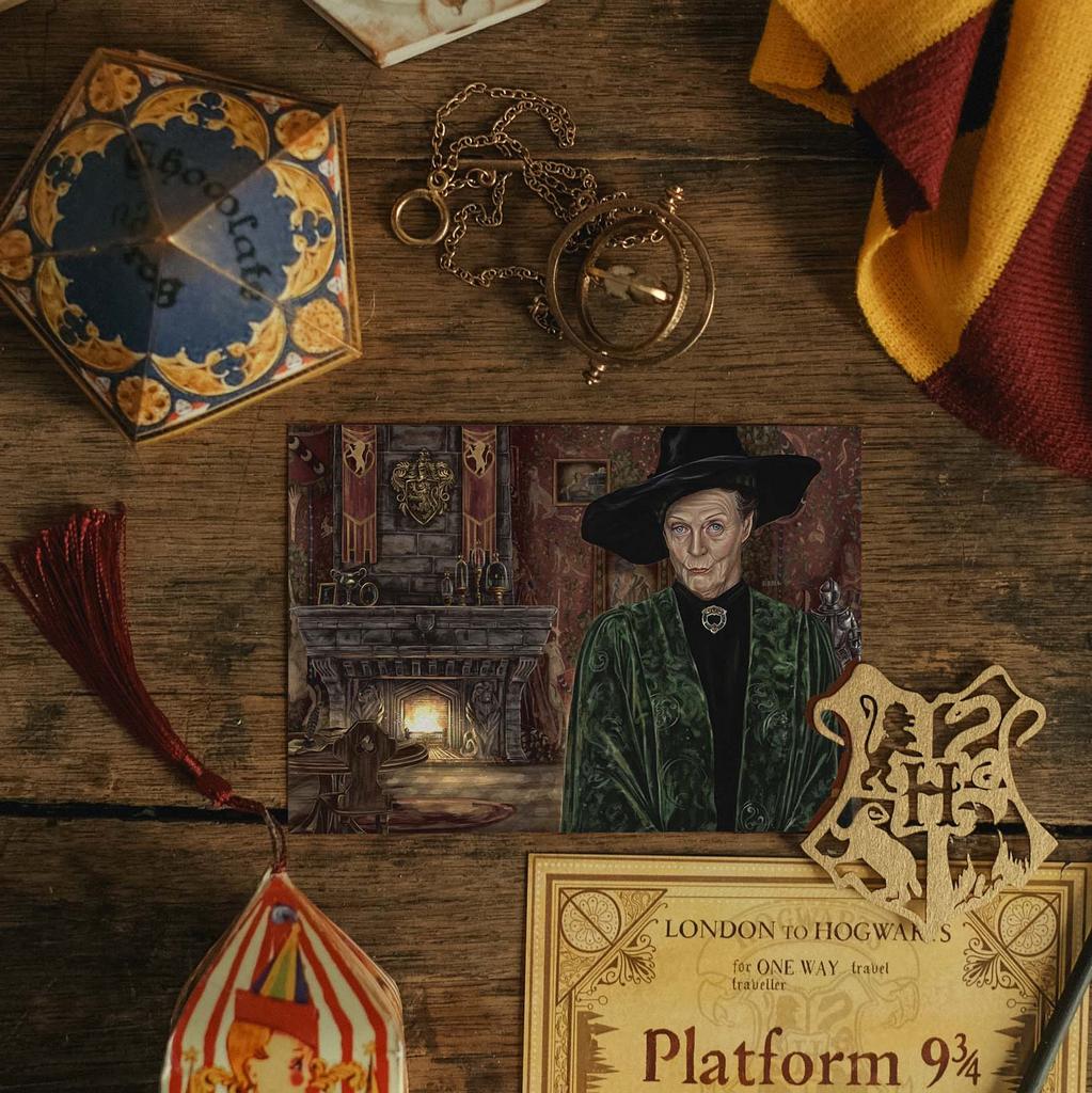 "Профессор Минерва Макгонагалл" почтовая открытка для посткроссинга