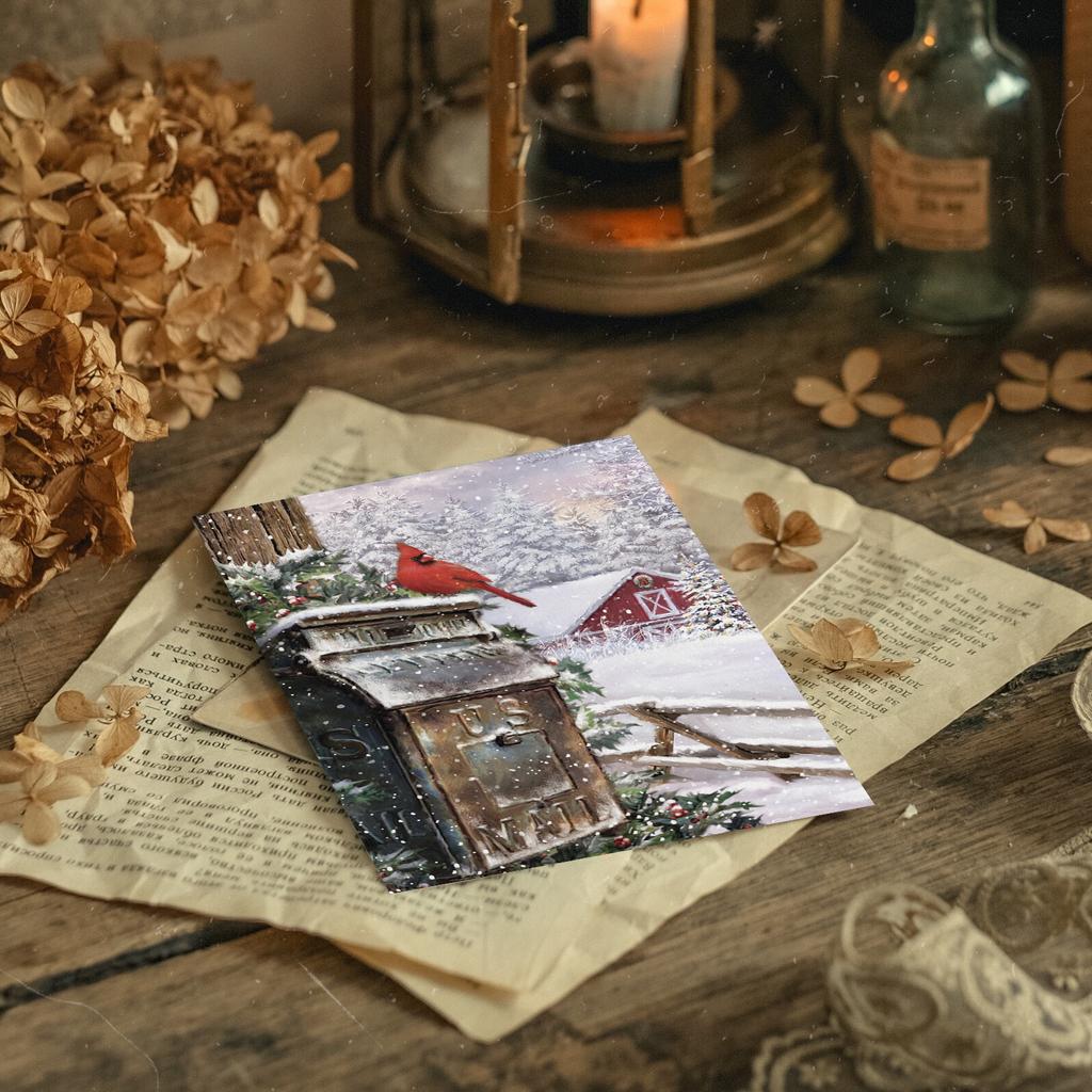 "Пернатый почтальон" почтовая открытка для посткроссинга