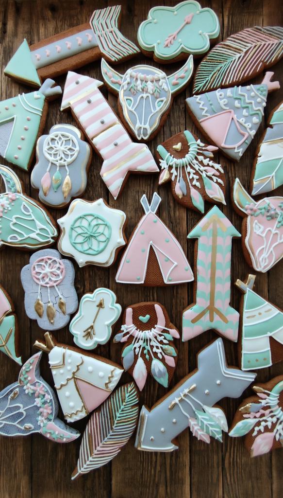 Пряники для вечеринки в стиле Бохо