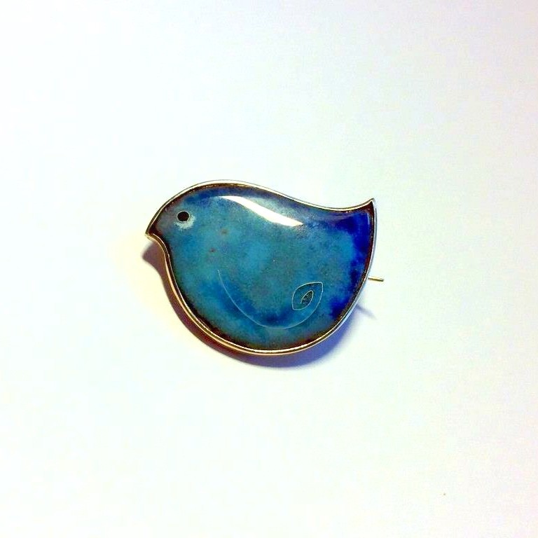 БРОШЬ "СИНЯЯ ПТИЧКА"