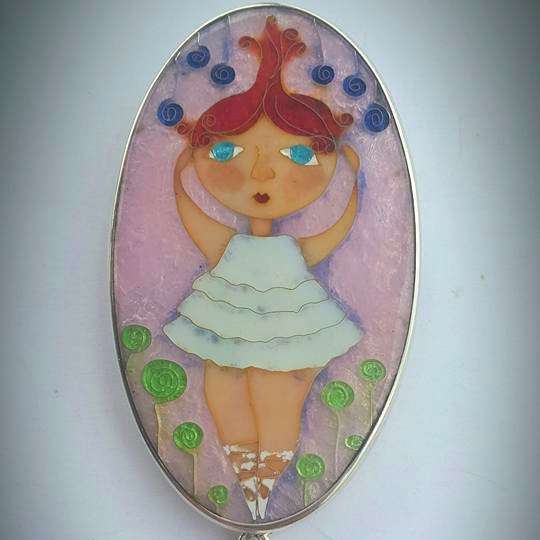 БРОШЬ/КУЛОН "МАЛЕНЬКАЯ БАЛЕРИНА"