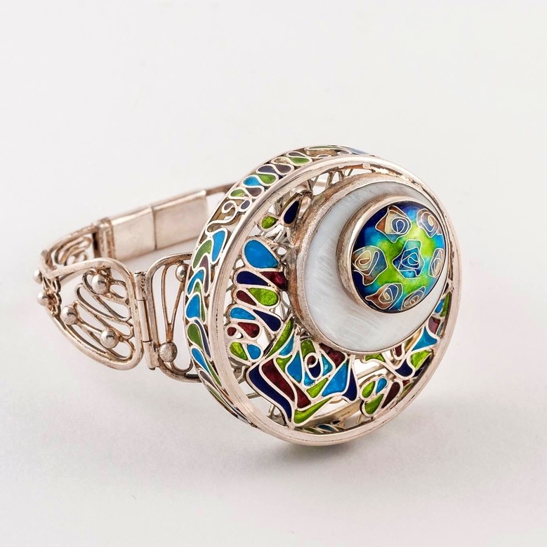 БРАСЛЕТ "БЕЛЫЙ ВИТРАЖ"