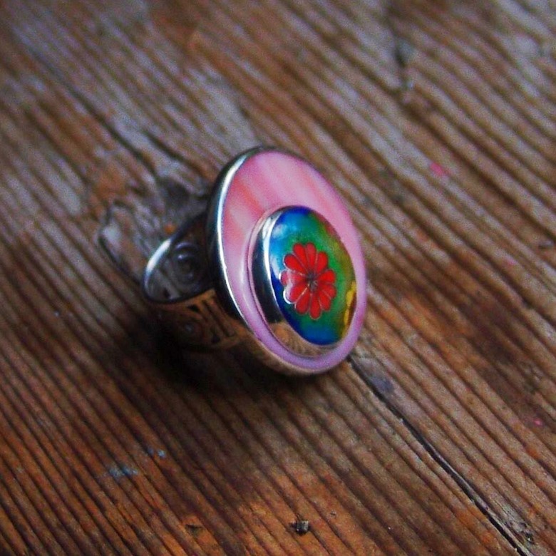 КОЛЬЦО "КРАСНАЯ ГЕРБЕРА"