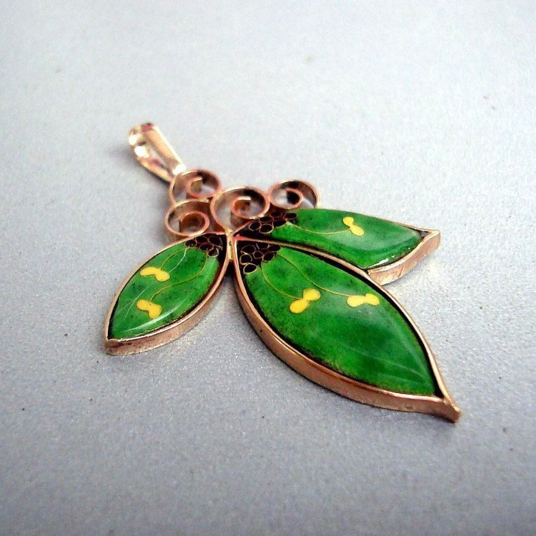 КУЛОН "ЖЕЛТЫЕ ЦВЕТЫ"