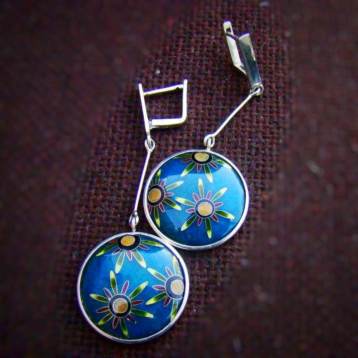 СЕРЬГИ "ПОДСОЛНУХИ"