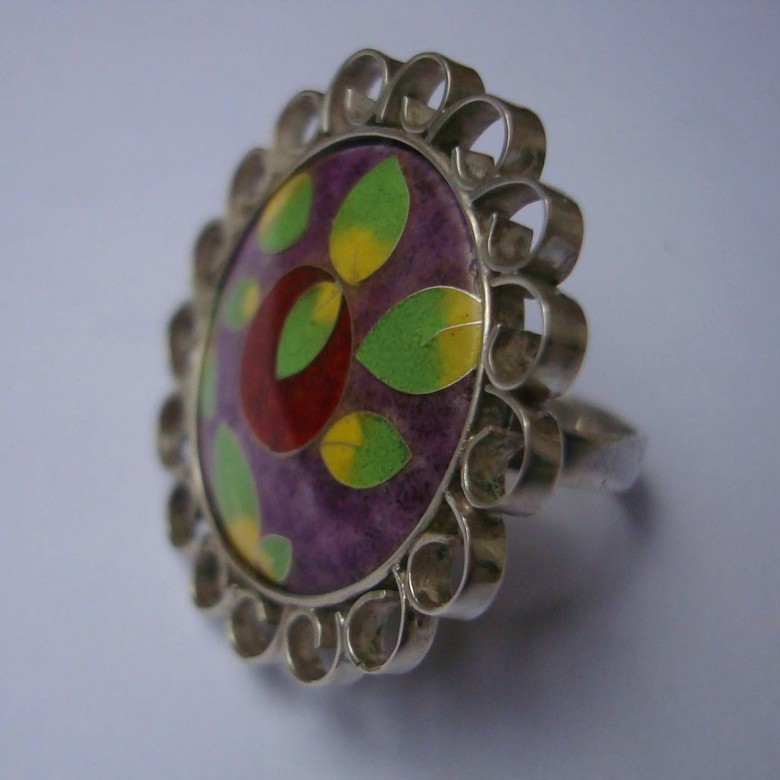 КОЛЬЦО "ФИОЛЕТОВЫЙ УЗОР"