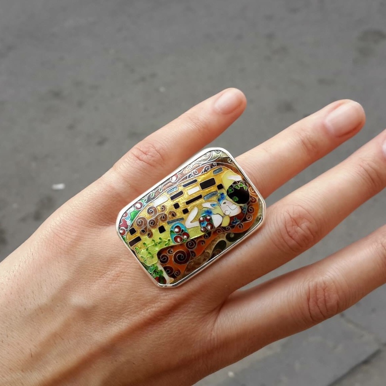 КОЛЬЦО "ПОЦЕЛУЙ КЛИМТ"