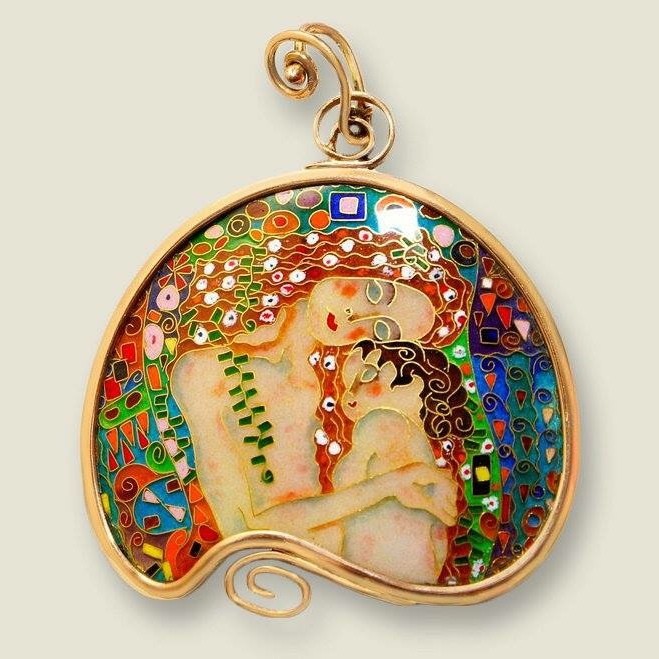 КУЛОН "МАТЬ И ДИТЯ КЛИМТ"