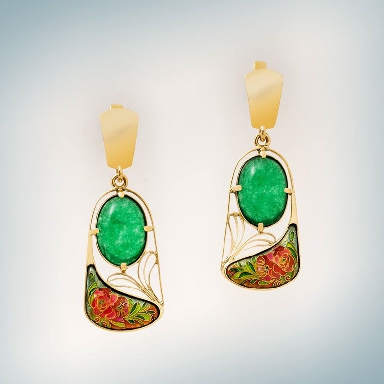 СЕРЬГИ "ИЗУМРУДЫ"