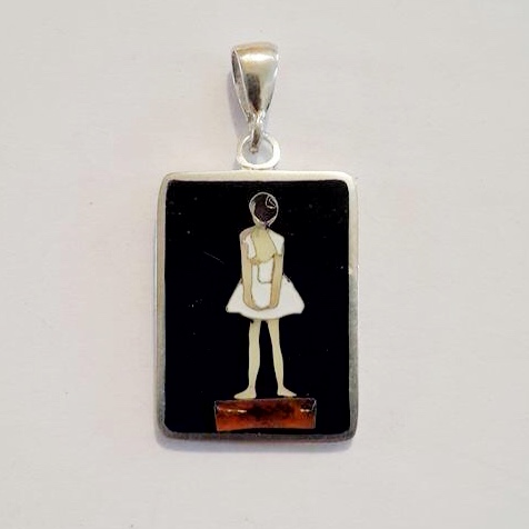 КУЛОН "БЕЛАЯ БАЛЕРИНА"