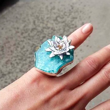 КОЛЬЦО "БЕЛАЯ ЛИЛИЯ"