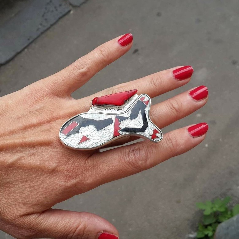 КОЛЬЦО "РЫБКА В КОРАЛЛАХ"