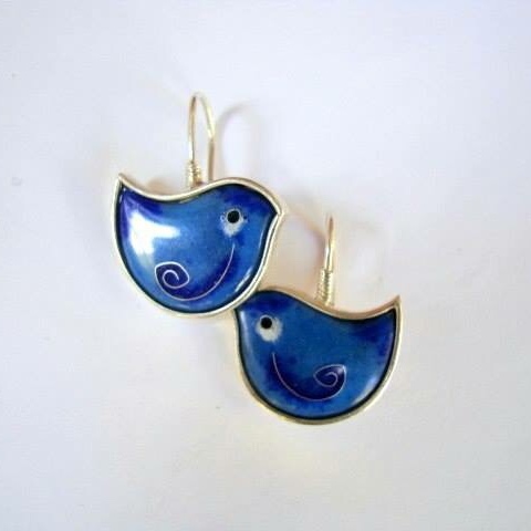 СЕРЬГИ "СИНИЕ ПТАШКИ"