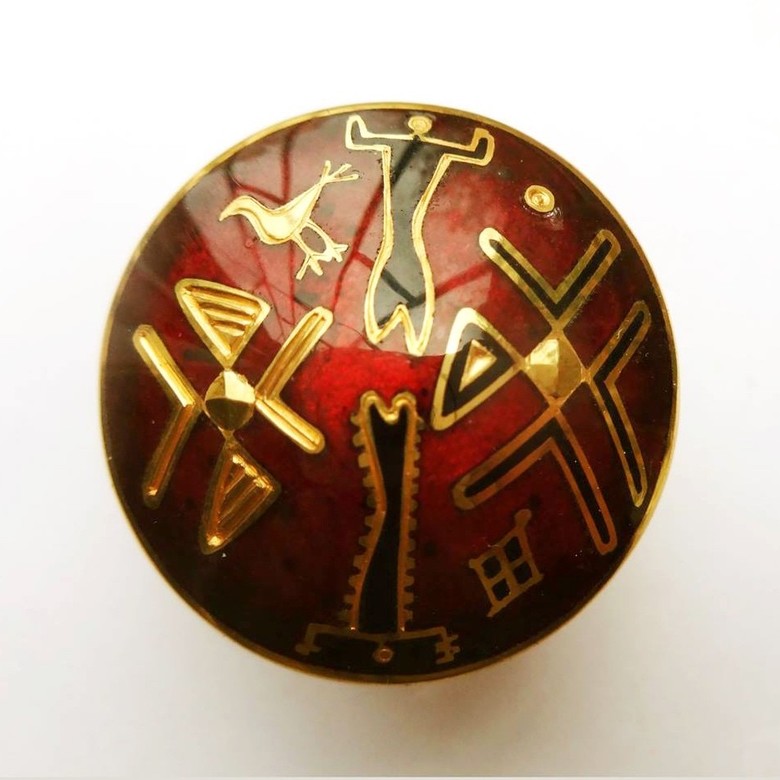 КОЛЬЦО "ТЕМНЫЙ ГРАНАТ"