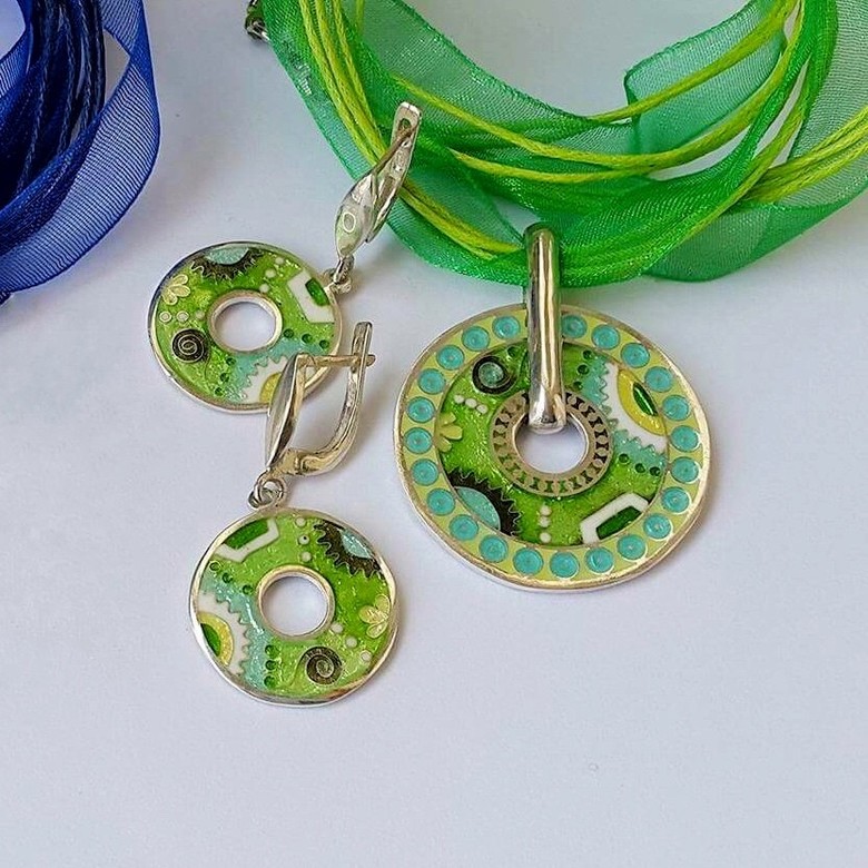 КОМПЛЕКТ "ЗЕЛЕНЫЕ УЗОРЫ"