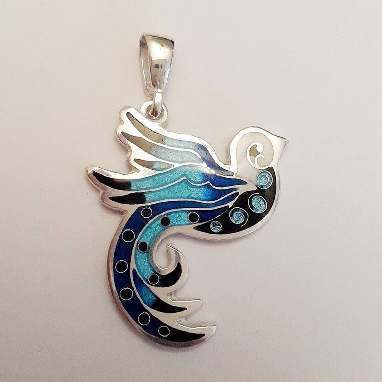 КУЛОН "СИНЯЯ ПТИЦА"