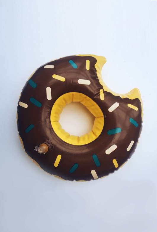 Inflatable circle brown