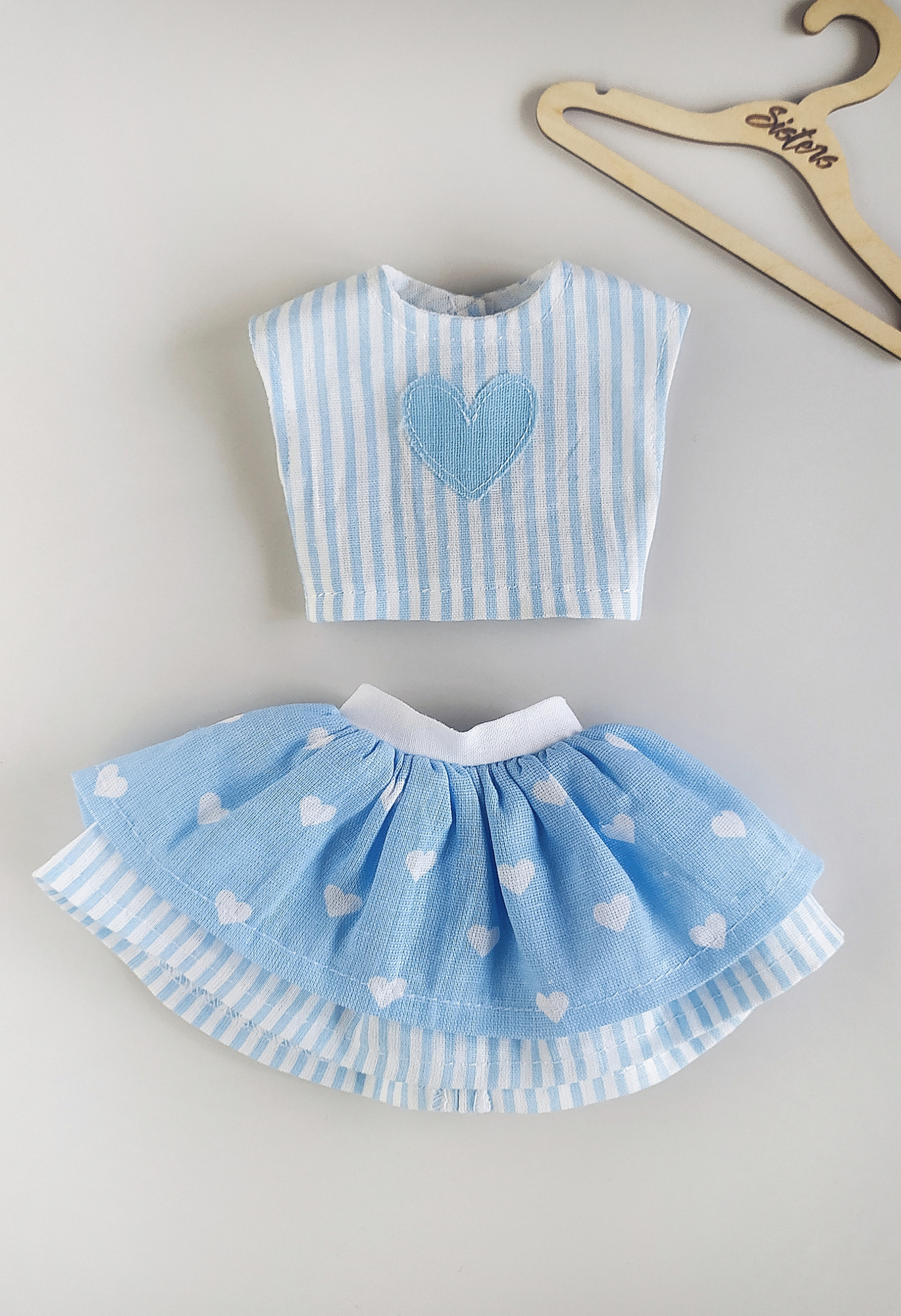 Set: top and skirt "Gelato dolce"