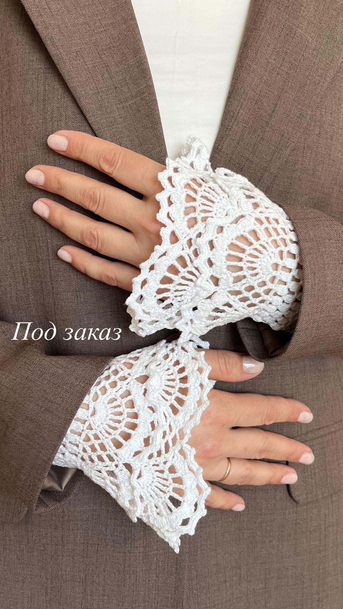 Ажурные митенки