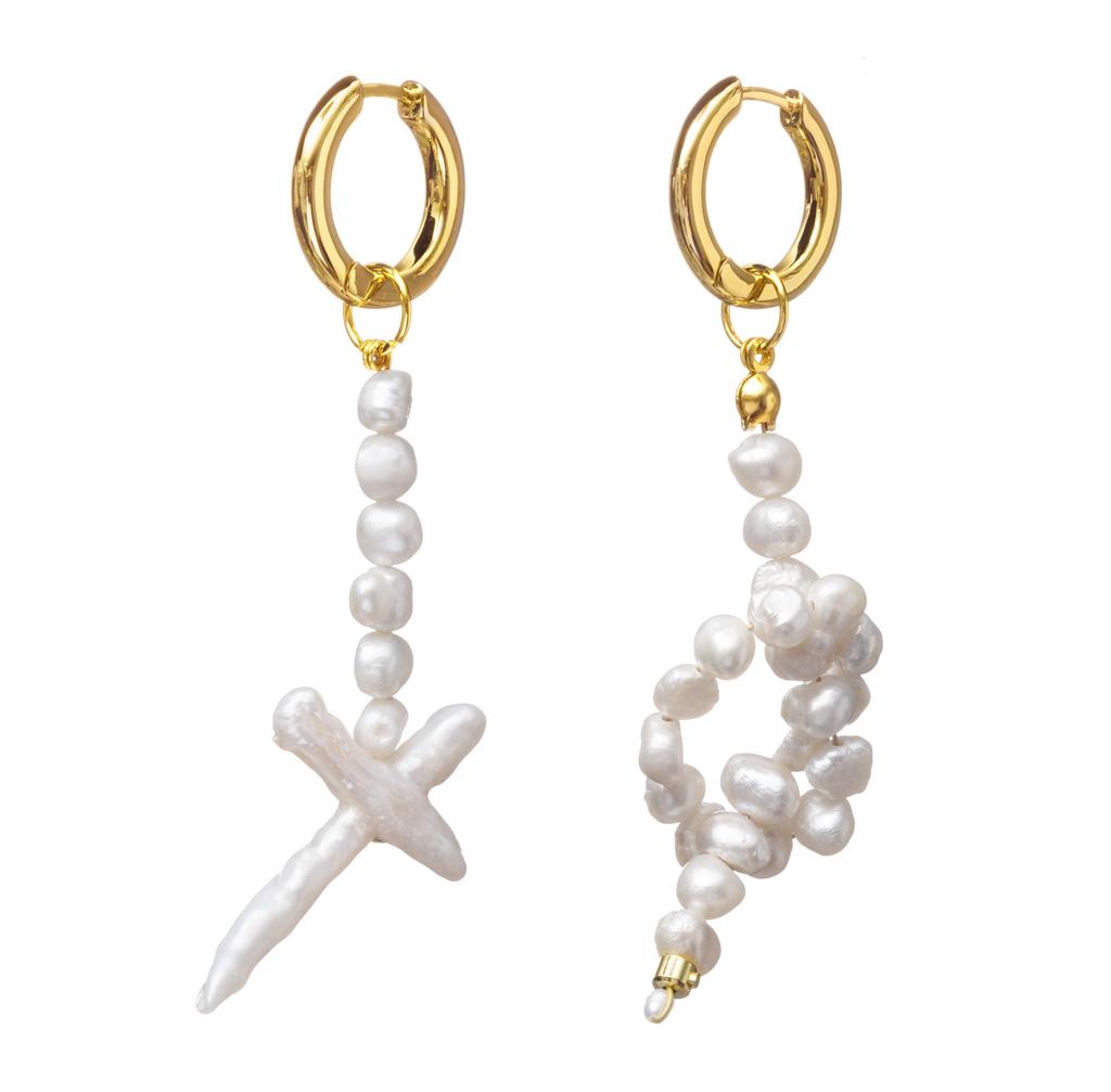 Серьги PEARL TWIN 02