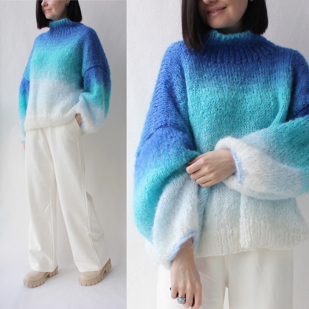 Мастер-класс по вязанию Свитер Degrade