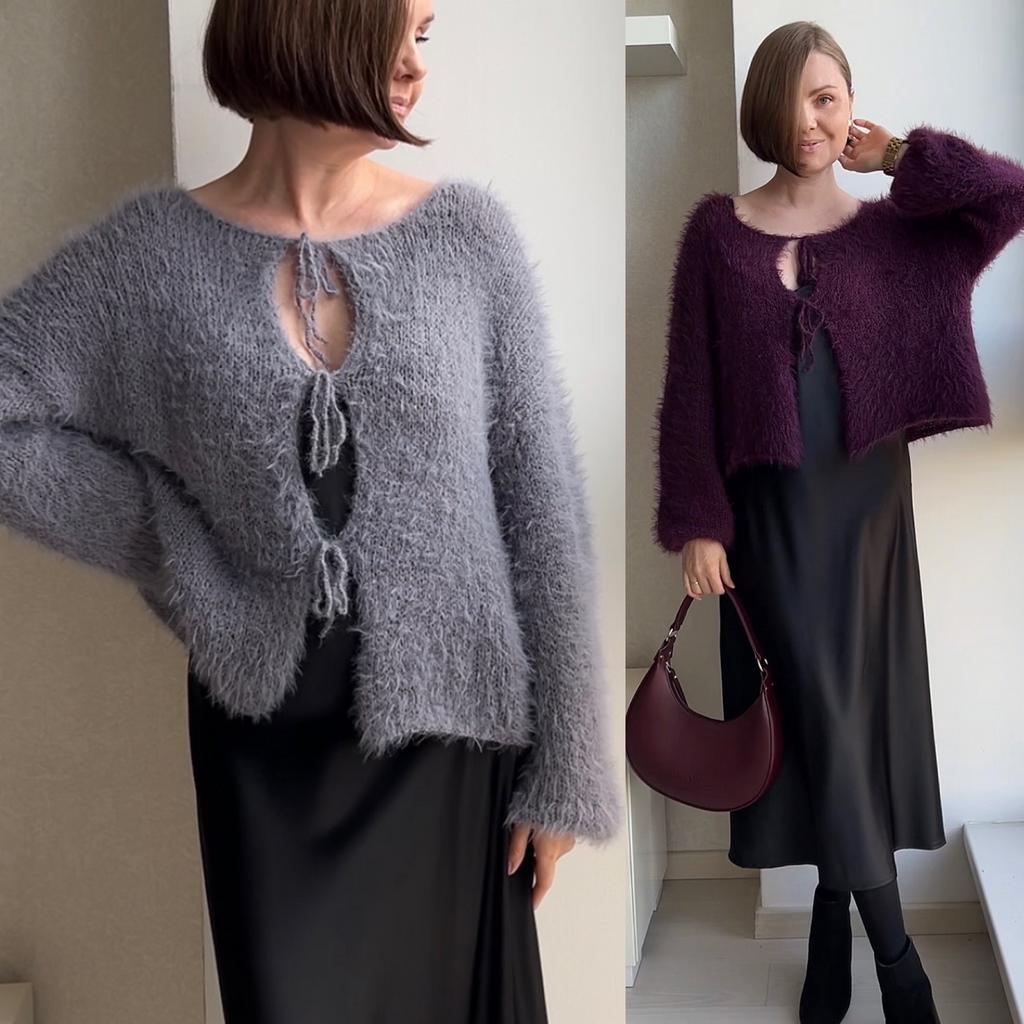 Мастер-класс по вязанию спицами Кардиган Teddy