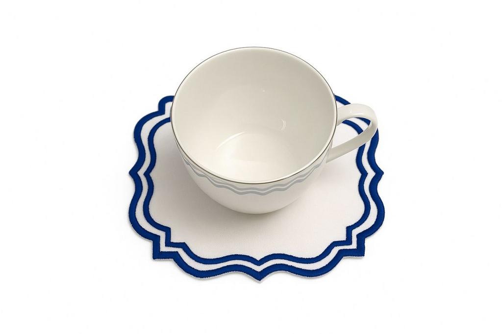 Подстаканник с синей окантовкой (Tolle de Joy)