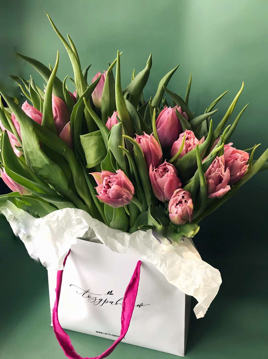 Пакет с цветами/S