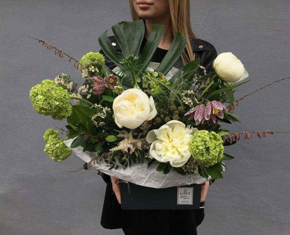 Пакет с цветами/L